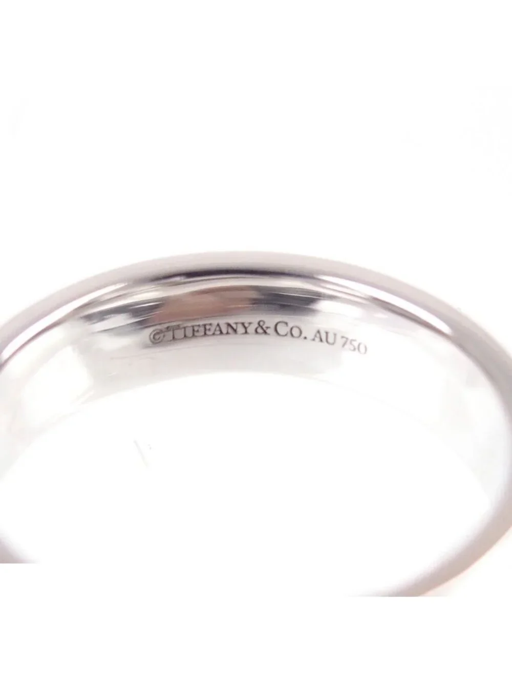 Tiffany & Co T Two Wide White Gold 18K Ring